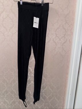 Nike Black Lace Stirrup Leggings by Riccardo Tisci